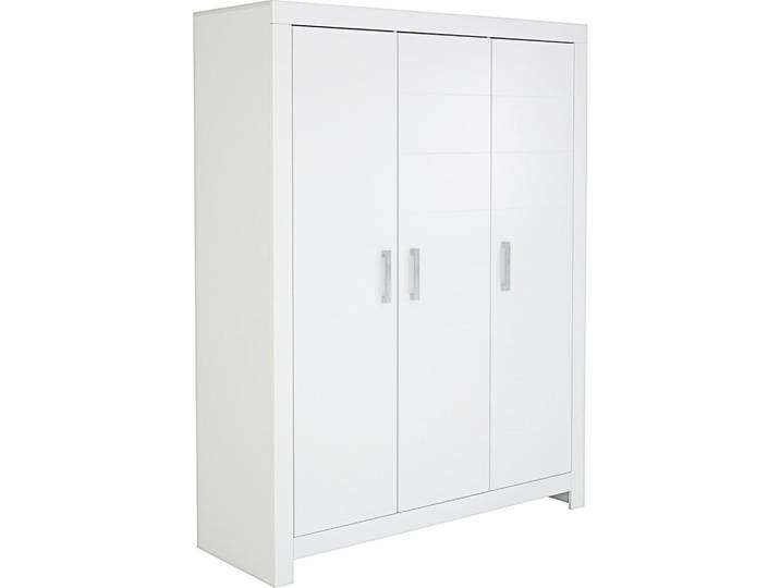 Paidi Kleiderschrank Fiona, Weiß, 8 Fächer, 156.8x205.3x55.3 cm, Beimöbel erhältlich, umfangreiches Zubehör erhältlich, Schlafzimmer, Kleiderschränke, Kleiderschränke 3-türig