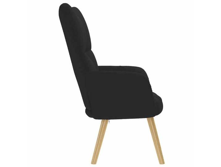 En soldes - Fauteuil Relax simple - Chaise de canapé Fauteuil pour séjour - Noir Tissu 8_8322981