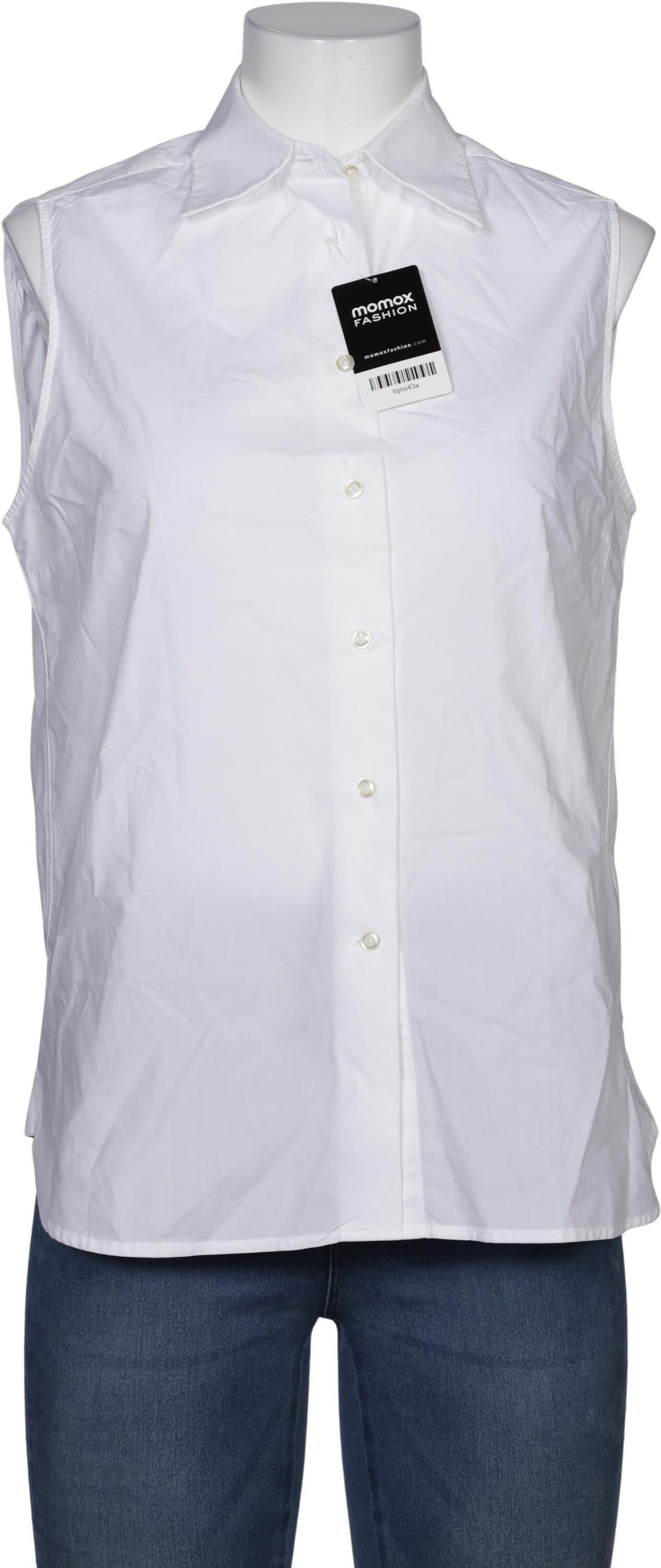 Officine Generale Damen Bluse, Weiß, Gr. L, Baumwolle - Second Hand