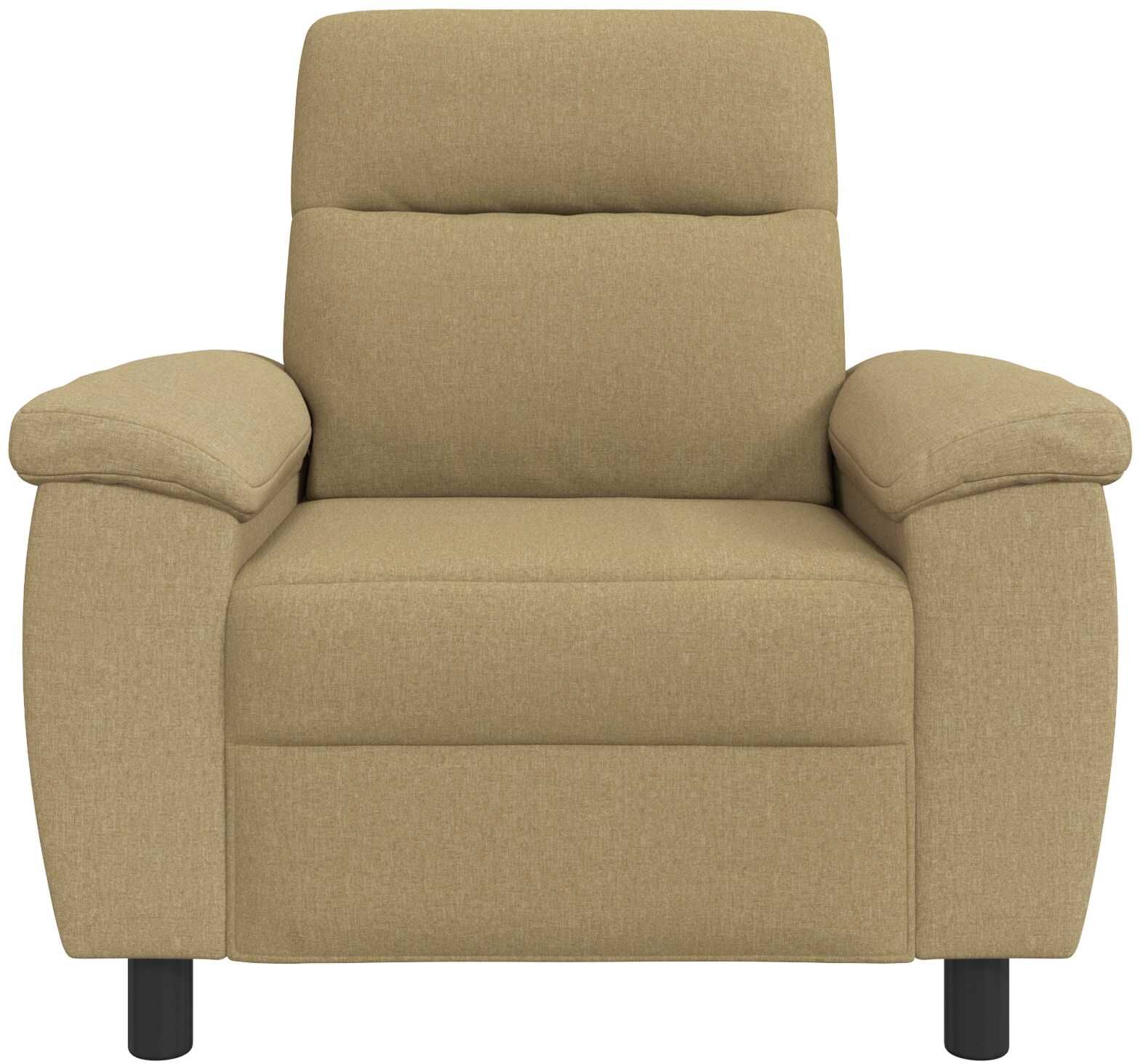 vidaXL Canapé Marron Clair 95 x 90 x 95 cm Tissu