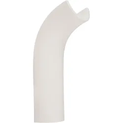 Wandleuchte Wandlampe Innenleuchte Flurleuchte Eingangsbereich, Gipsgestell weiß, gebogene Form, 1x LED 4,2 Watt 200 Lumen warmweiß, HxBxA 30x10x12,8 cm