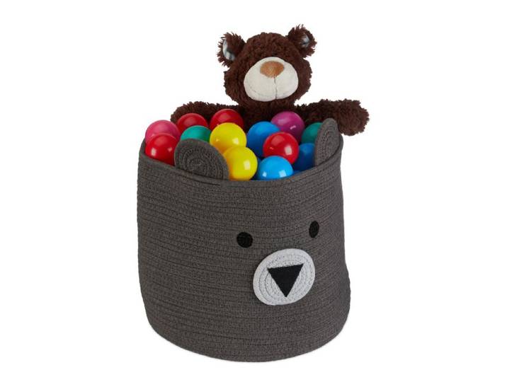 Relaxdays Kinder Aufbewahrungskorb