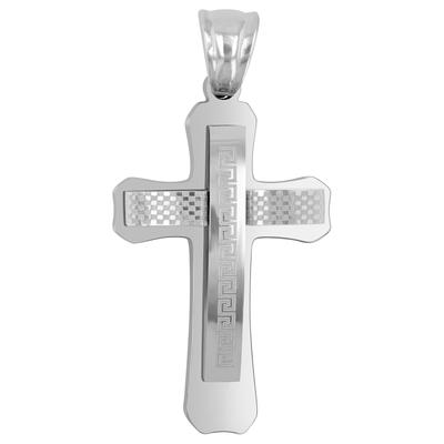 Kettenanhänger ADELIA´S "Anhänger – Kreuz Kreuzanhänger aus Edelstahl", silber, Schmuckanhänger, Damen, Edelstahl, Kettenanhänger, Ein Geschenk, das Freude macht
