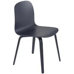 Muuto Visu Chair, wood base, midnight blue