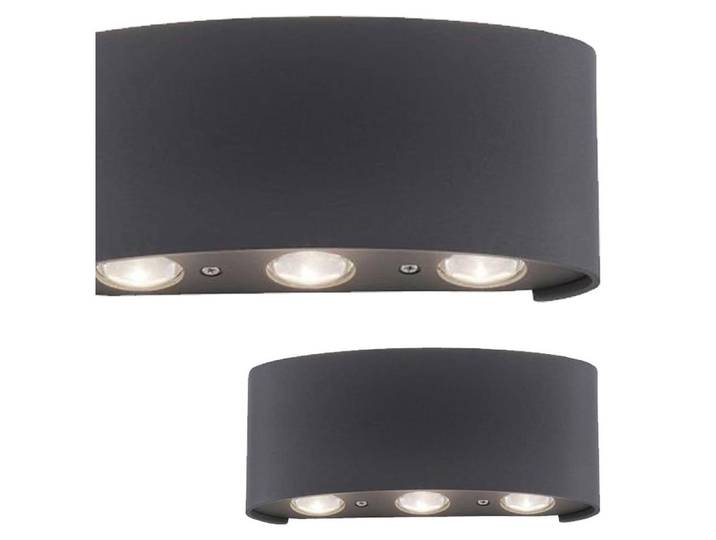 PAUL NEUHAUS LED-Wandleuchte 9488-13 anthrazit\, 4\,8 W\, 720 lm\, 3000 K\, IP54