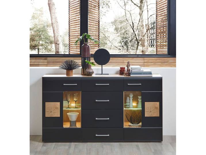 Sideboard Sonate Schwarz Lack