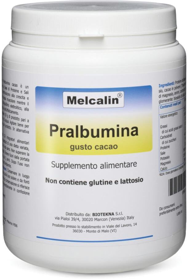 BIOTEKNA Srl MELCALIN PRALBUMINA CACAO 532G
