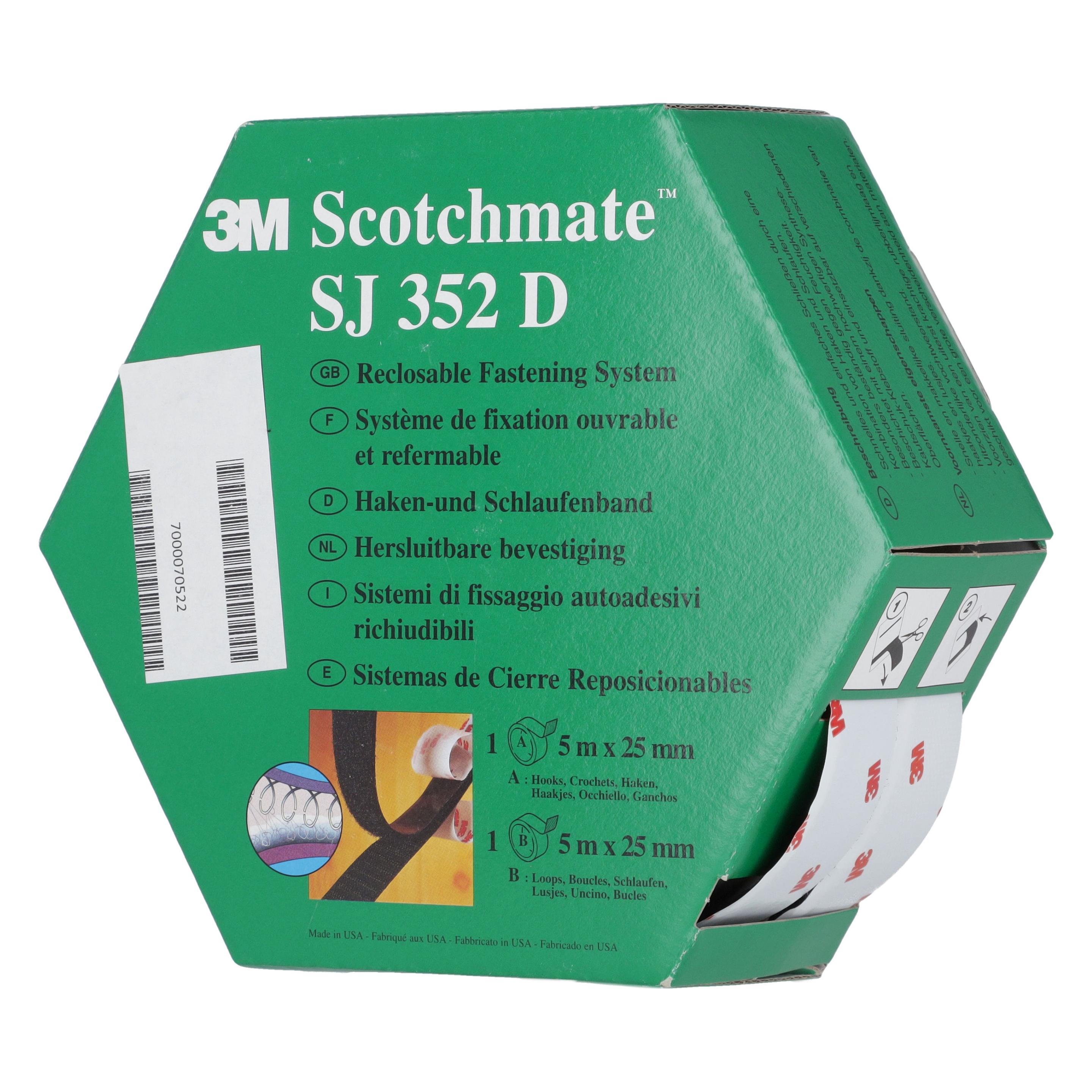 3M Klettverschluss 25mmx5m (25.40 mm) (SJ-352D)