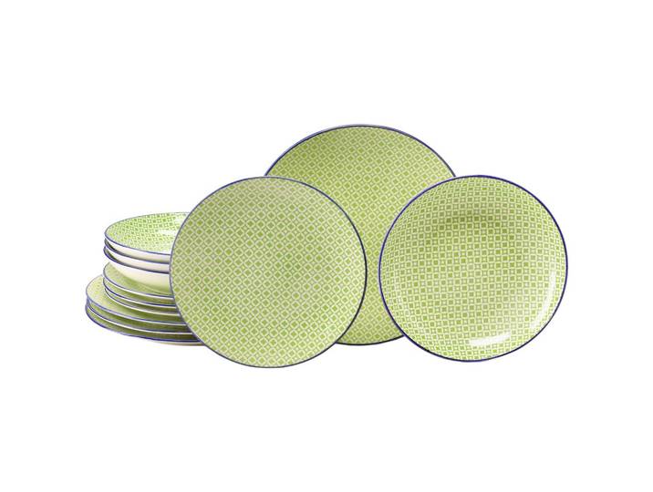 Tafelservice Mediterran Grün, 12-teilig