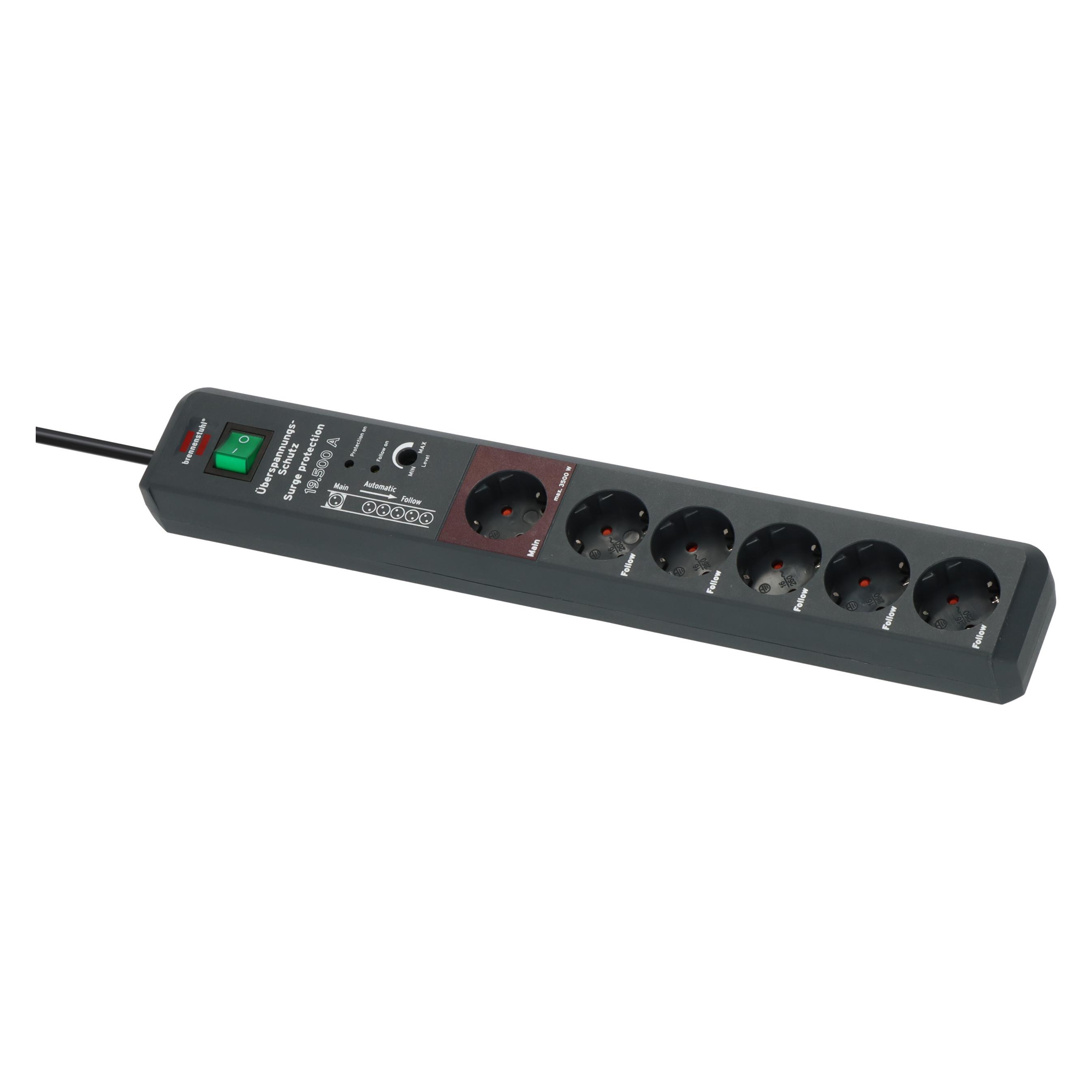 Brennenstuhl Secure-Tec (6x, CEE 7/4, Typ 23, 3 m) (1159490966)