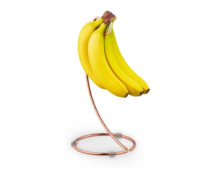 Relaxdays Bananenhalter in Kupferfarben