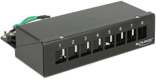 Delock 43338 Patch-Panel Schwarz