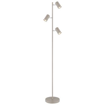 GLOBO LIGHTING Stehlampe "ROBBY", beige (sandfarben), 3, Ø 23cm H: 154cm, 1 Stk., Leuchten, Stehleuchte für Wohn- & Schlafzimmer modern, Stehlampe