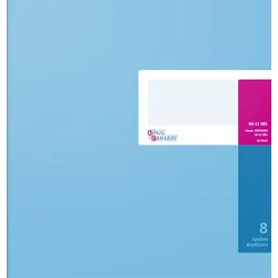 Geschäftsbuch 27,7x25,5cm 40 Blatt 8 Spalten Kopfleiste kariert toniert Packung mit 5 Stück