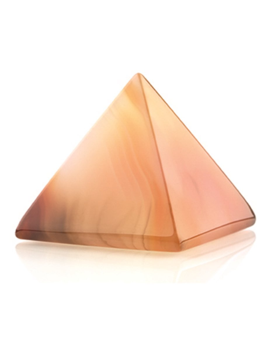 Carneool piramide edelsteen 30 mm