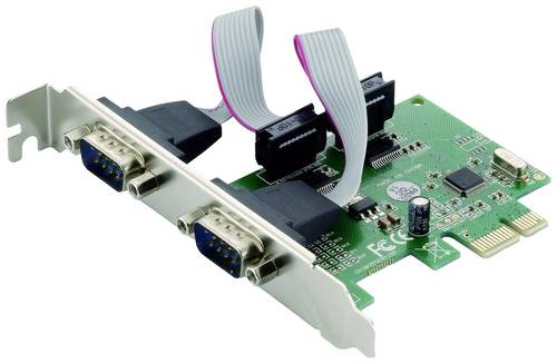 Conceptronic SRC01G 2 Port Serielle Steckkarte PCIe, Seriell (9pol.) PCIe