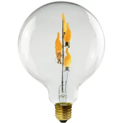 LED Globe 125 Fire Flame up klar E27 1 W 60 Lm