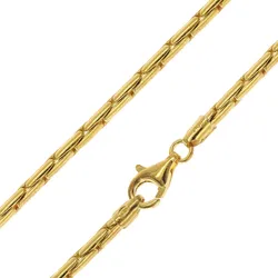 trendor 31266 Halskette Cardano 925 Silber Vergoldet 3,2 mm breit, 60 cm