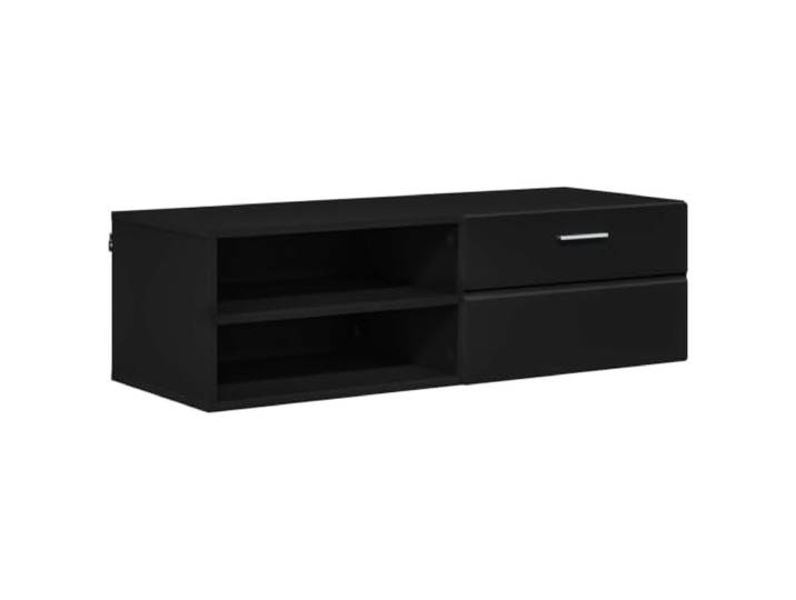 Schubladenschrank Schwarz 100,5 x 39 x 30 cm Holzwerkstoff, mattes Finish, für Büro und Haus, leicht zu reinigen