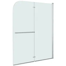 Helloshop26 - Faltbare Duschkabine mit 2 ESG-Paneelen 120x140 cm Badezimmer 02_0003134