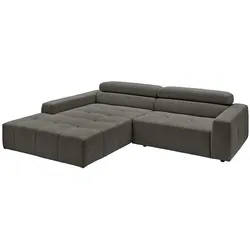 ECKSOFA RENO Anthrazit Cord