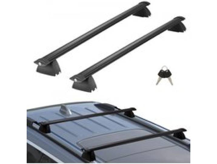 VEVOR Barres de Toit Transversales 2PCs Compatible avec JEEP GRAND CHEROKEE 2011-2021 Porte-Bagages Voiture en Aluminium Charge 90,7 kg Galerie de Toit Verrouillable Installation Facile pour Voyage