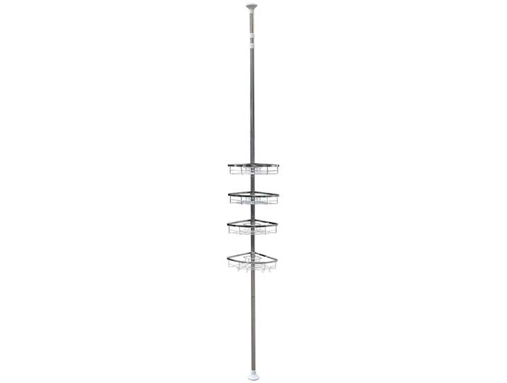 Eckregal Duschablage 105-320 cm silber