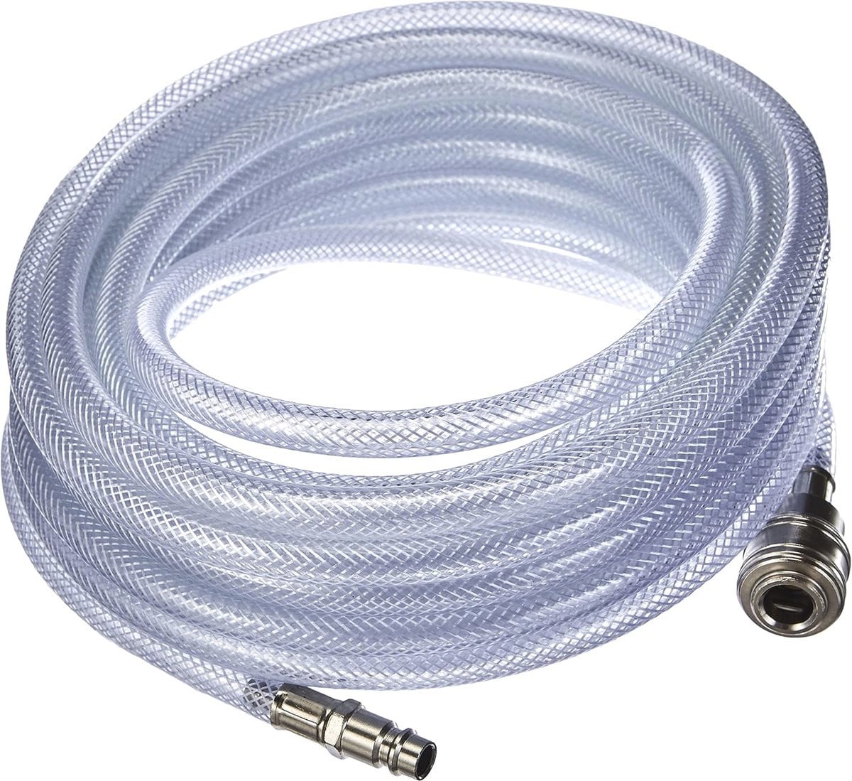 Markenlos Transparante Hogedrukslang voor compressor - 10 meter - 15 bar