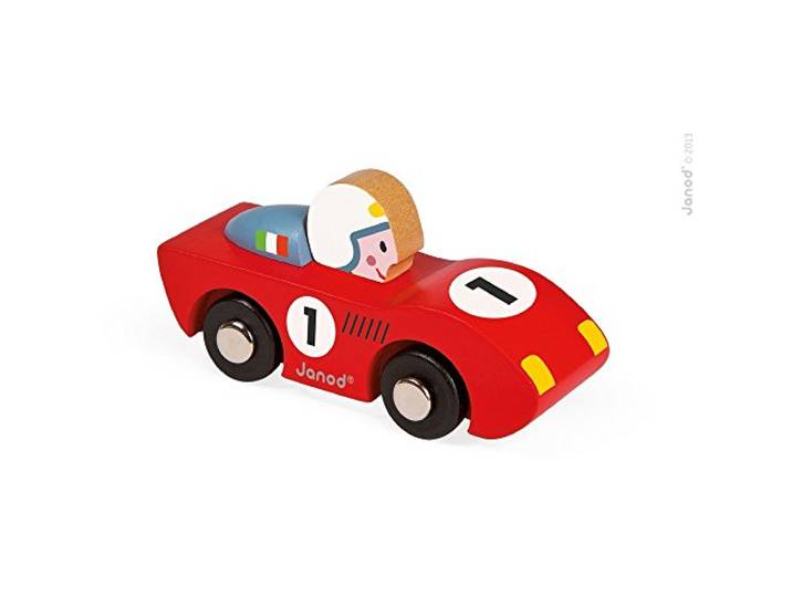 Janod J08545 Story Racing Wooden Car, Speed