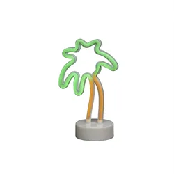 Konstsmide Weihnachtsbeleuchtung  LED Schlauchsilhouette Palme 6h Timer