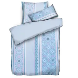 JERYMOOD Wendebettwäsche florales Muster Mikrofaser Jersey Einzelbett, 3tlg.