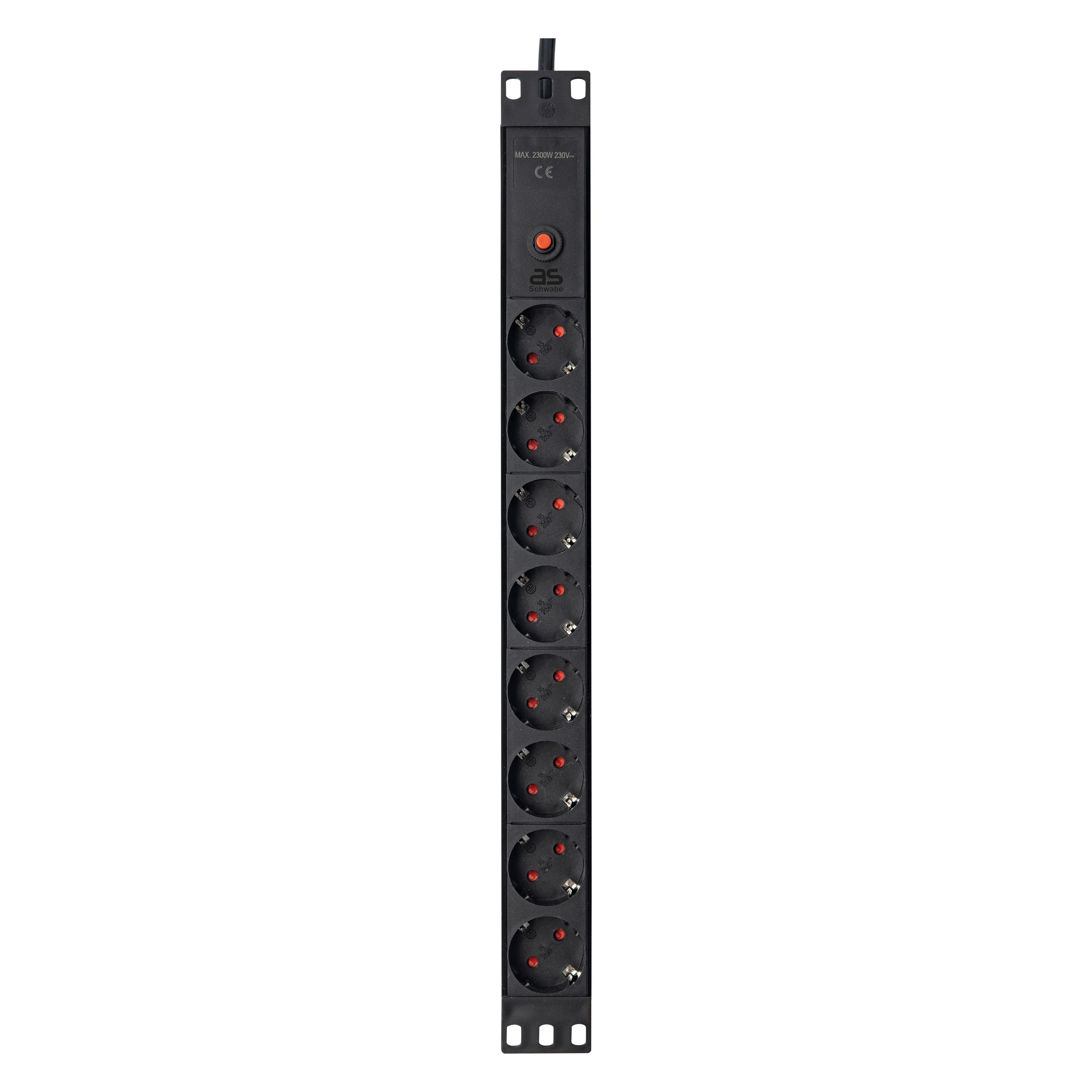 As - Schwabe Steckdosenleiste für 19" Netzwerkschrank (18192)