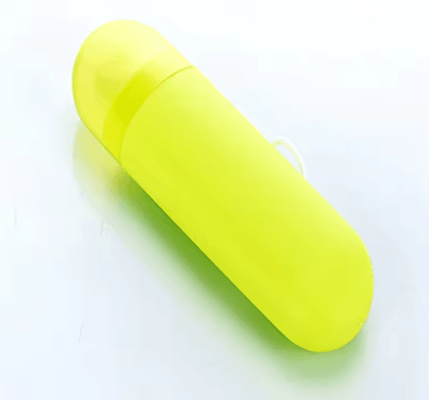 Inspire Picks Travel Toothbrush & Toothpaste Case Portable Toothbrush Storage Box With Wash Cup green