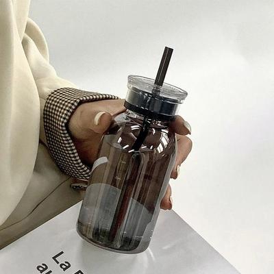 Uplifted Goods Transparent Time Marker Glass Bottle black 10.1 Oz.