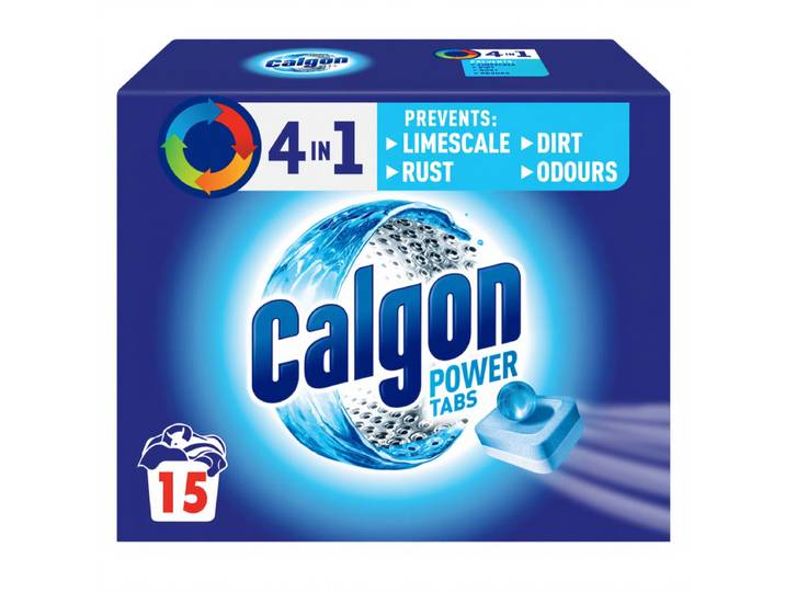 Calgon 4-in-1 wasmiddelvellen, 15 vellen