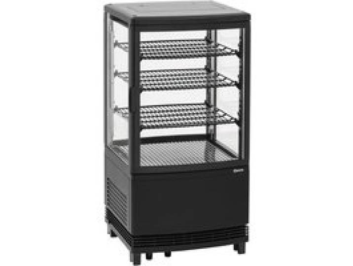 Mini-Vitrine Réfrigérée Noire - 64 L - 2 Portes - Bartscher
