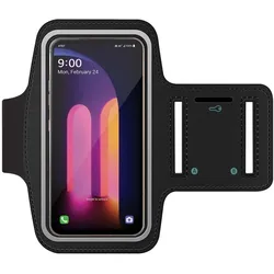 SmartFitness LG V60 ThinQ 5G Handy Sport Armband, Smartphone Sportarmband, Schwarz