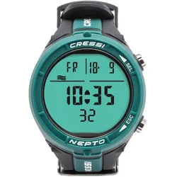 Cressi Nepto Computeruhr (Glasfaserverstärkter Kunststoff), Uhrenarmband, Grün