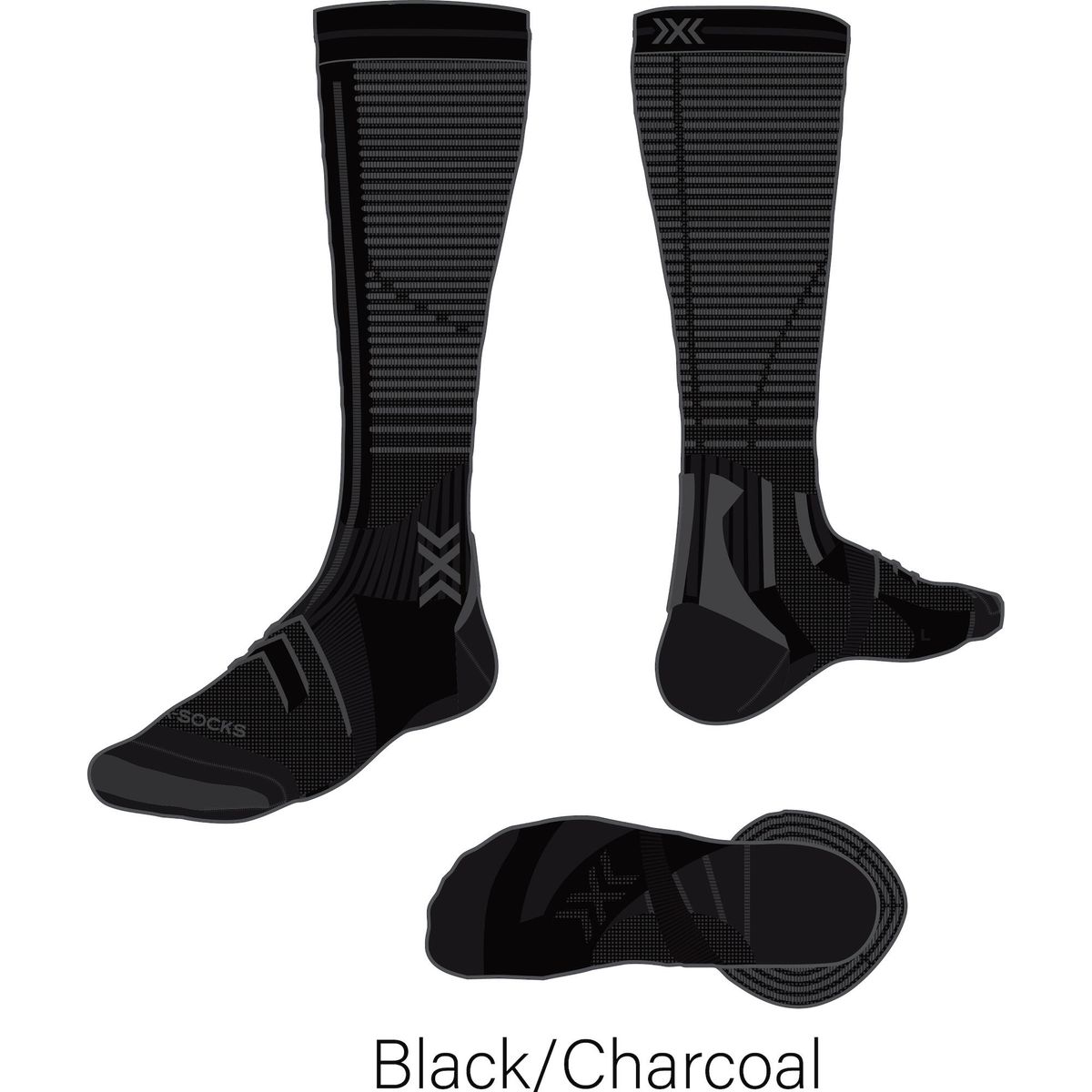 X-Socks X-socks Run Expert Effektor OTC black/charcoal (B036) 39-41 XS-RYXRS24M-B036-39-41
