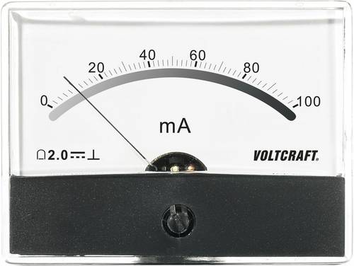 VOLTCRAFT AM-86X65/100MA AM-86X65/100MA Einbau-Messgerät AM-86X65/100mA/DC Drehspule