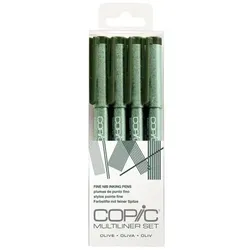 Marker Copic Multiliner olive 4 Stück sortiert
