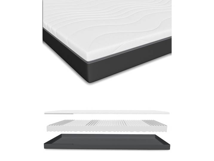 MITTELFEST Komfortable Kaltschaummatratze Öeko-Tex Zertifiziert 140 x 190 cm