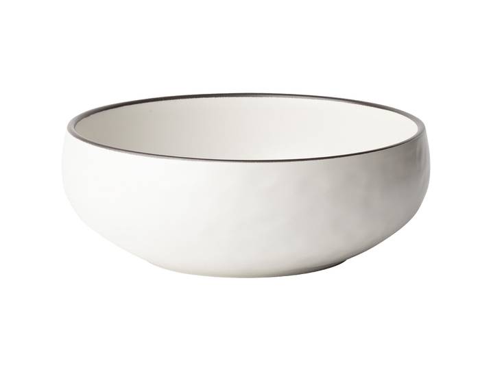 Schüssel Elements Yin & Yang weiss Steinzeug
