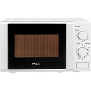 Exquisit Mikrowelle MW 900-030G, mit 1000 Watt Grill, 700 Watt, weiß, mit Drehteller, Garraum 20 Liter