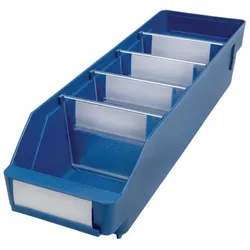 Stemo, Lagerbehälter, Regalkasten L400xB120xH95mm blau PP