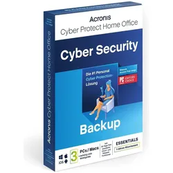 Acronis Cyber Protect Home Office Essentials - 3 Computer - 1 year subscription BOX 2022 - DE für Windows & Mac OS