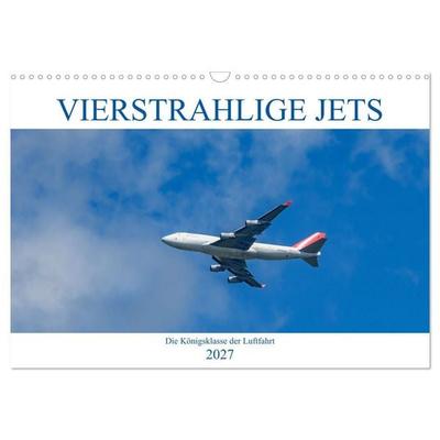 Vierstrahlige Jets (Wandkalender 2027 DIN A3 quer), CALVENDO Monatskalender
