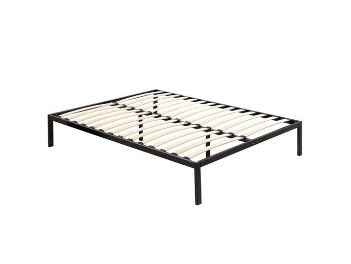 Sommier à lattes - MON MOBILIER DESIGN - BASI - 28 lattes en bois - Noir - 140 x 200 cm