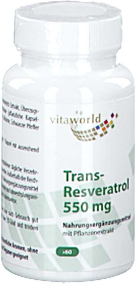 Trans-resveratrol 550 mg Kapseln 60stk