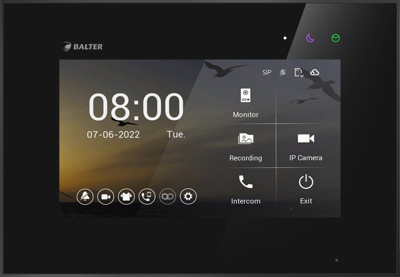 Zusatzmonitor Balter Evo HD 7M Schwarz